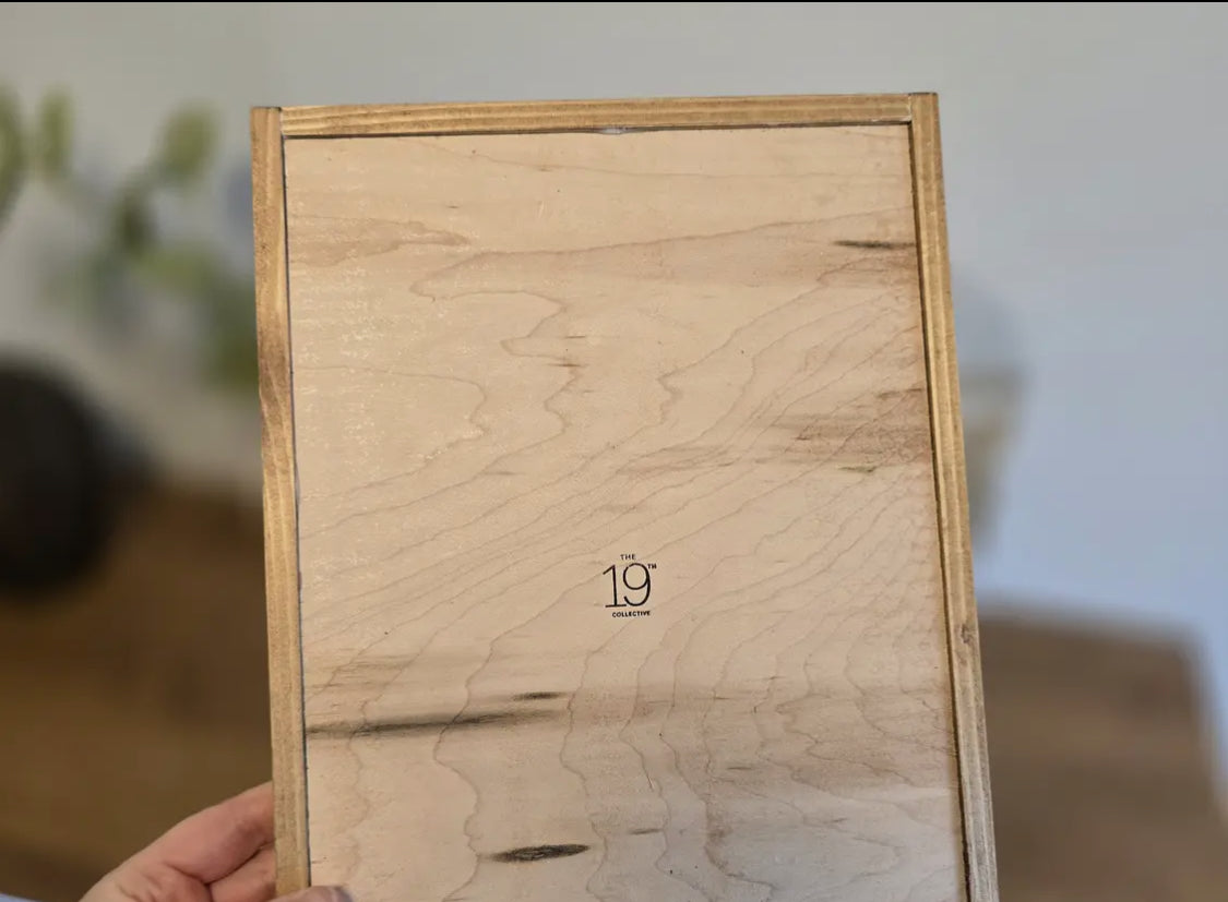 Cowboy Hat Fall Print- Natural Frame