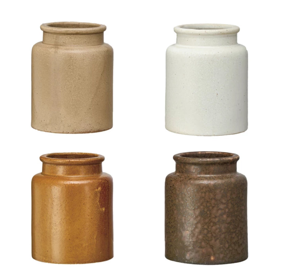 Vintage Reproduction Mustard Crock