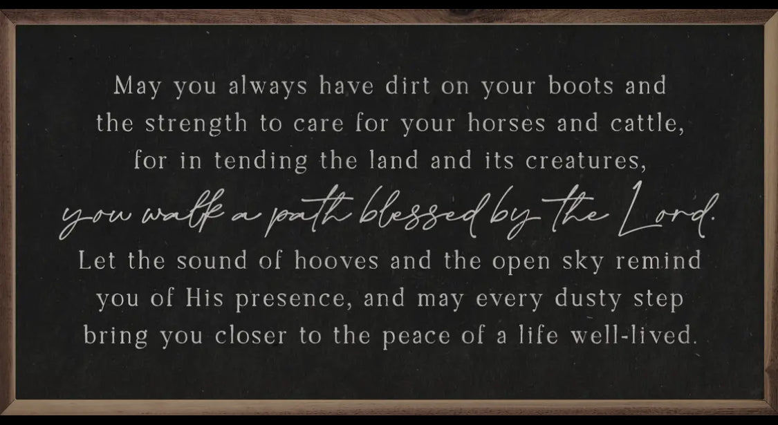 24” x 12” Walk The Path Sign