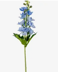 28” Real Touch Light Blue Larkspur Stem