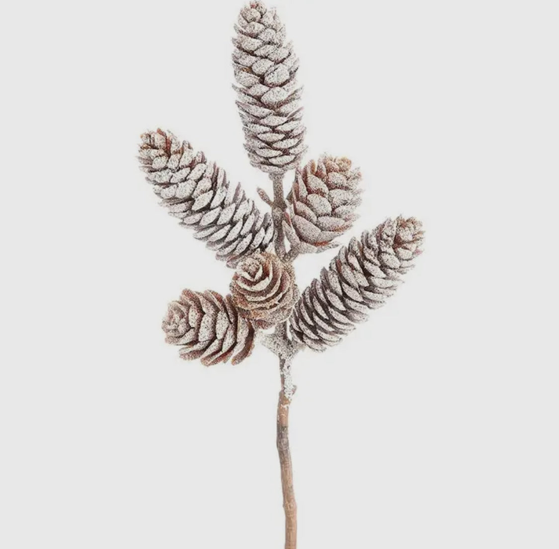 8” Iced Pinecone Pick