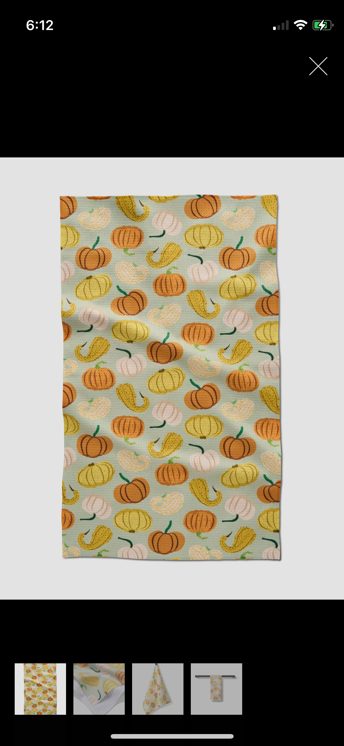 Pumpkins and Gourds Tea Towel