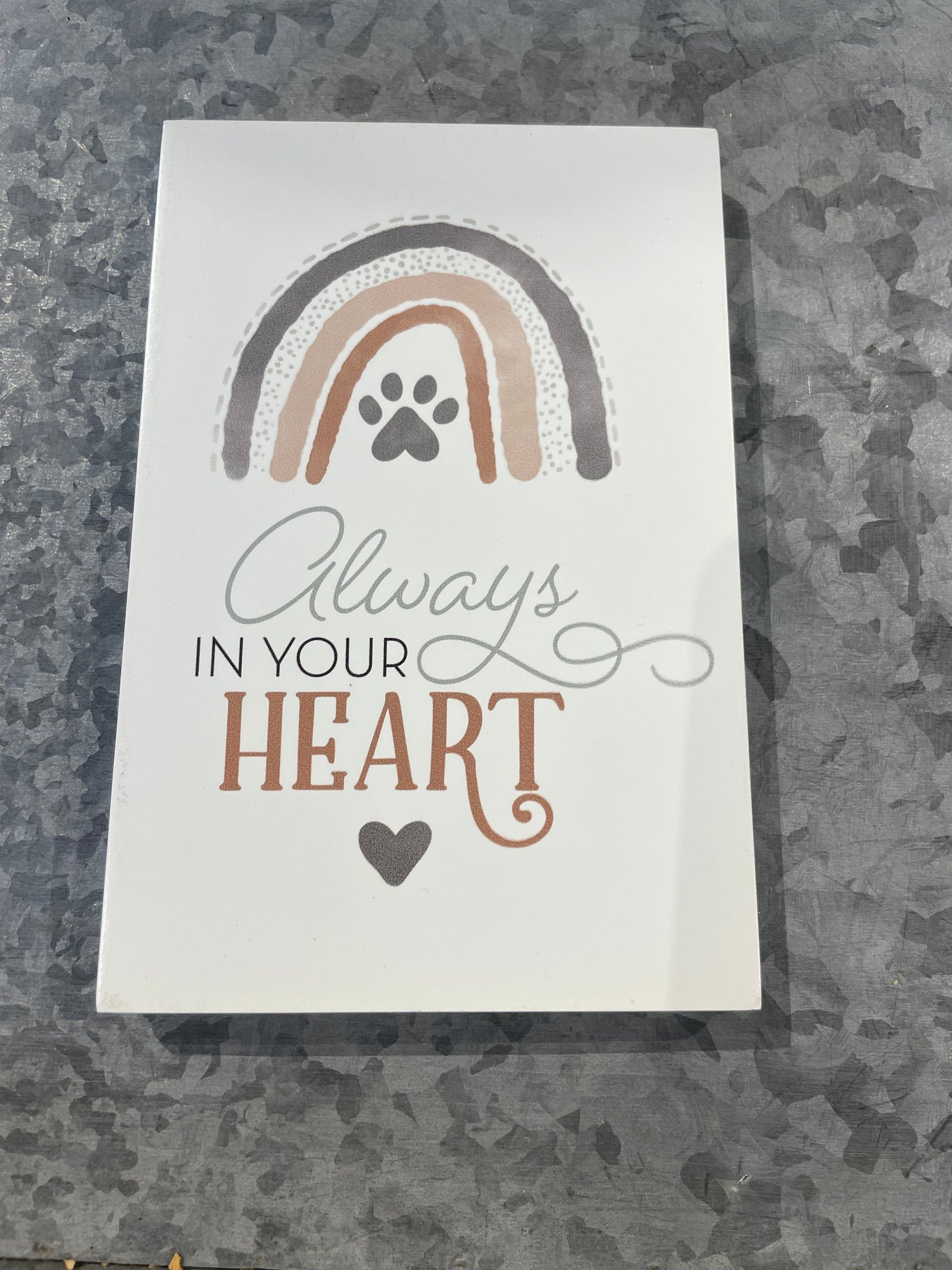 Always in our Heart Keepsake Card-Pet