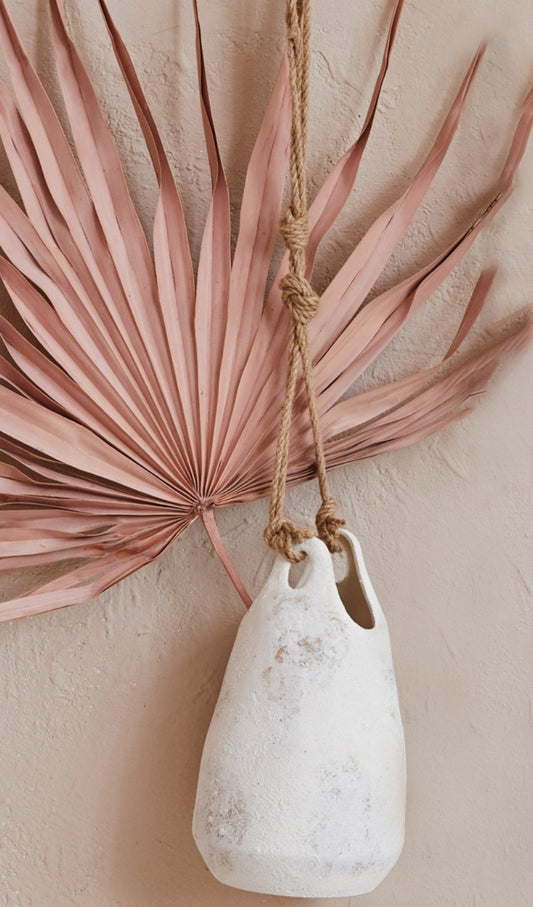 Hanging Coarse Stoneware Planter