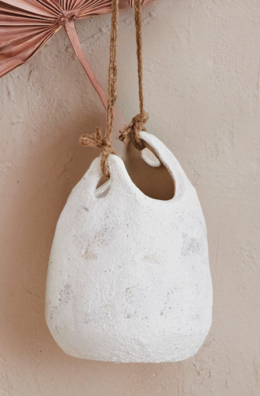 Hanging Coarse Stoneware Planter