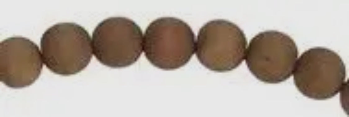 Brown Wood Bead Wreath