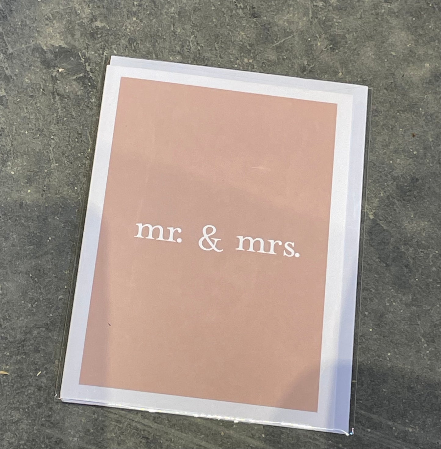 “Mr. & Mrs.” Card