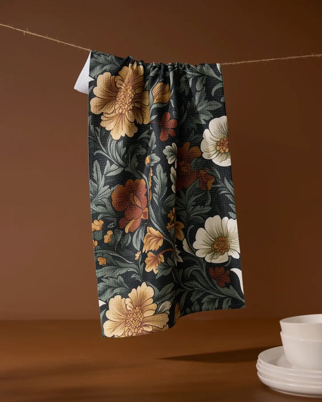 Classic Floral Tea Towel