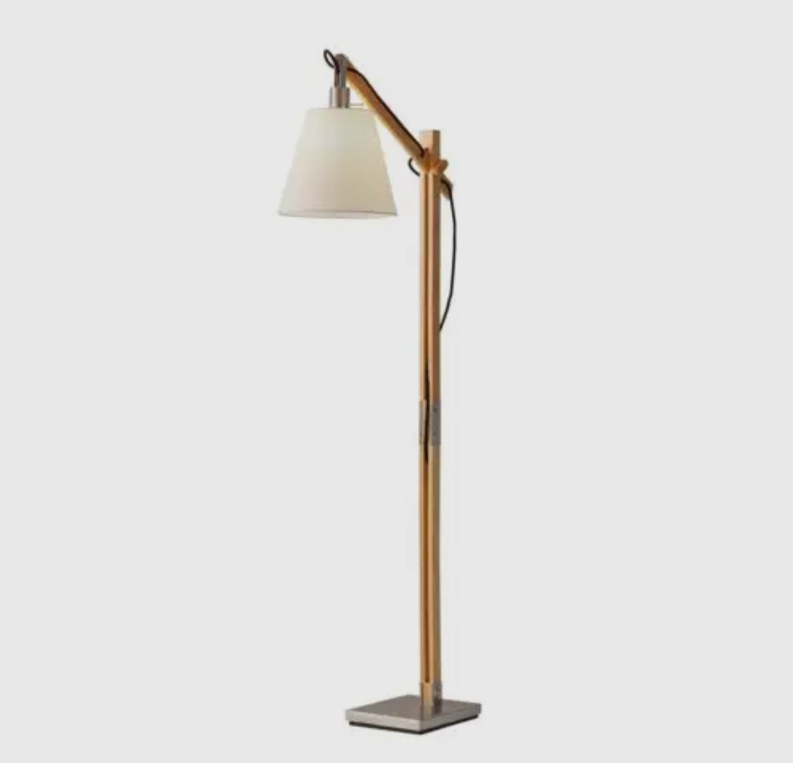 Natural Wood Floor Lamp