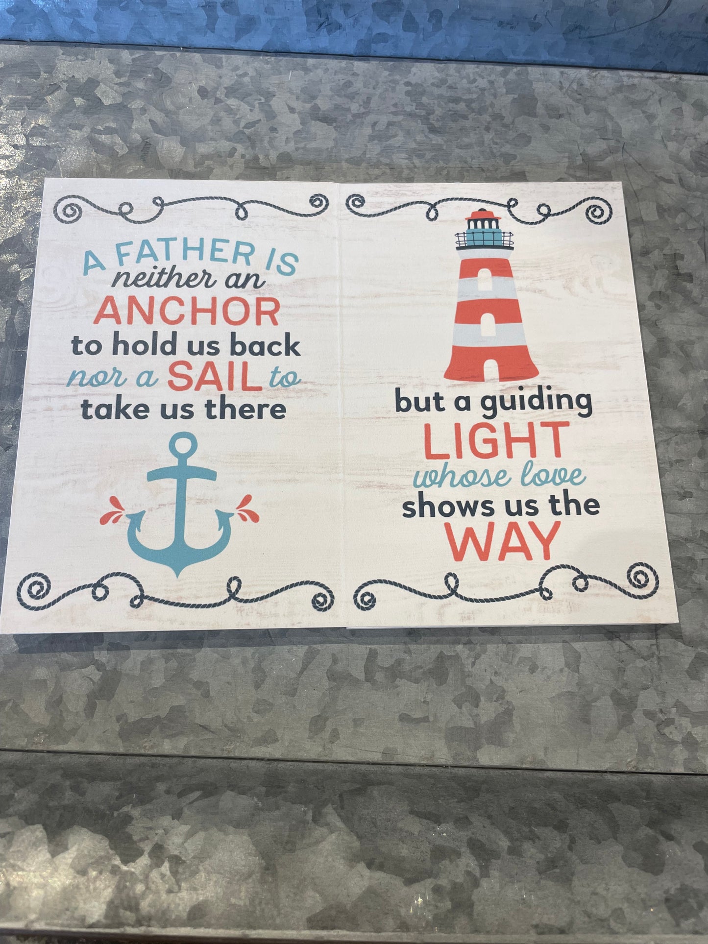 A Man Can Be A Father Keepsake Card