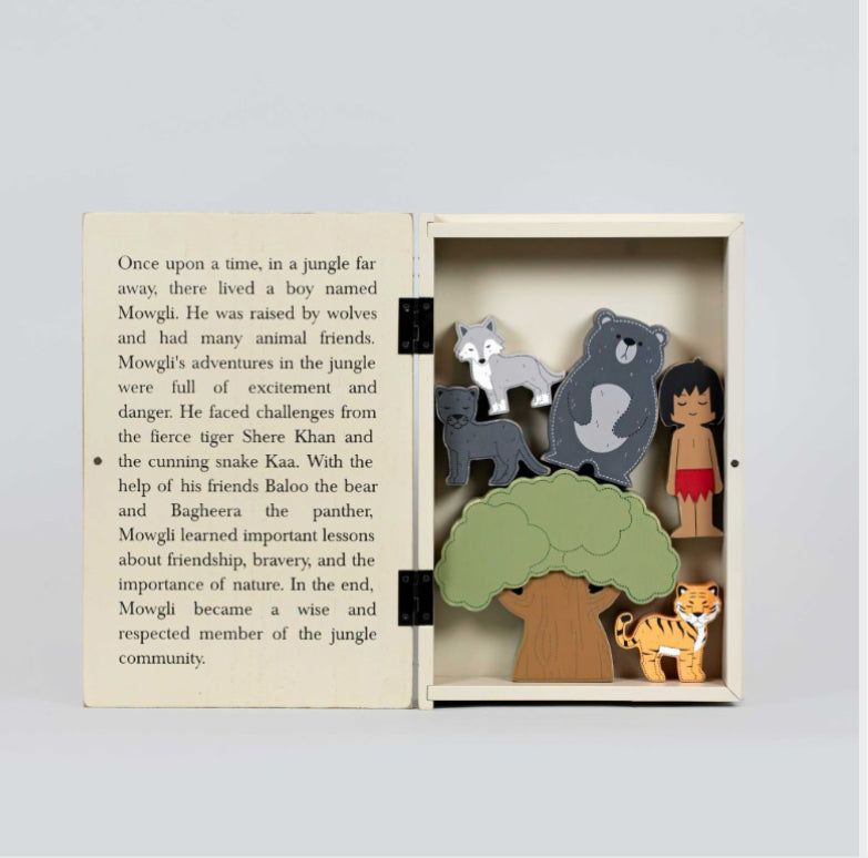 “The Jungle” Wood Storybook