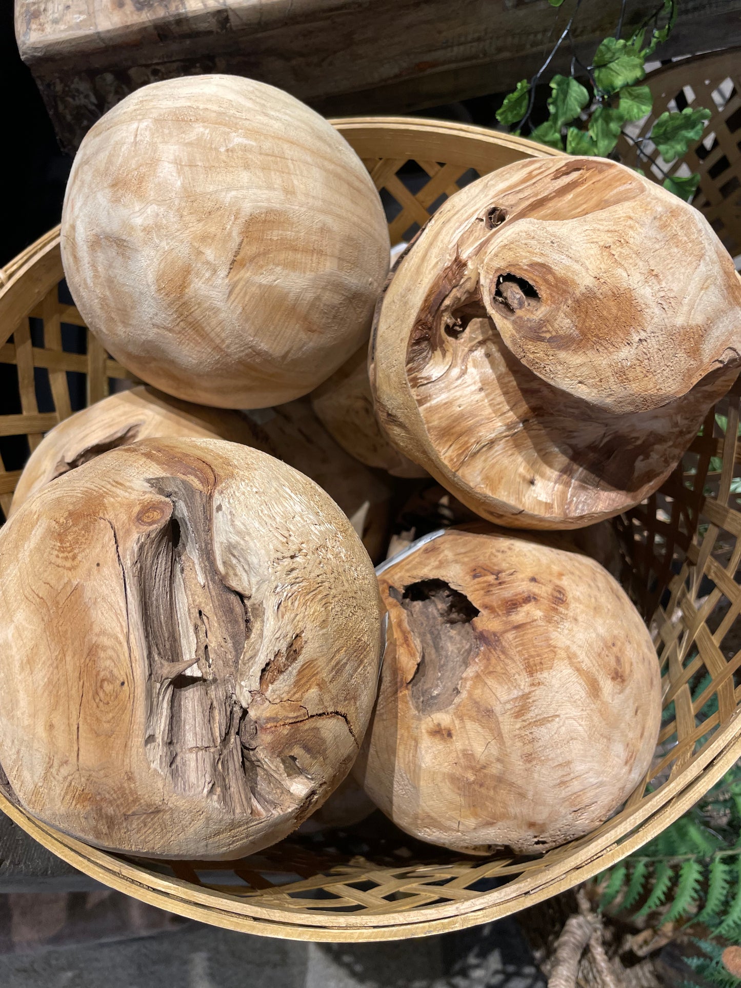 6” Round Fir Orb, Natural