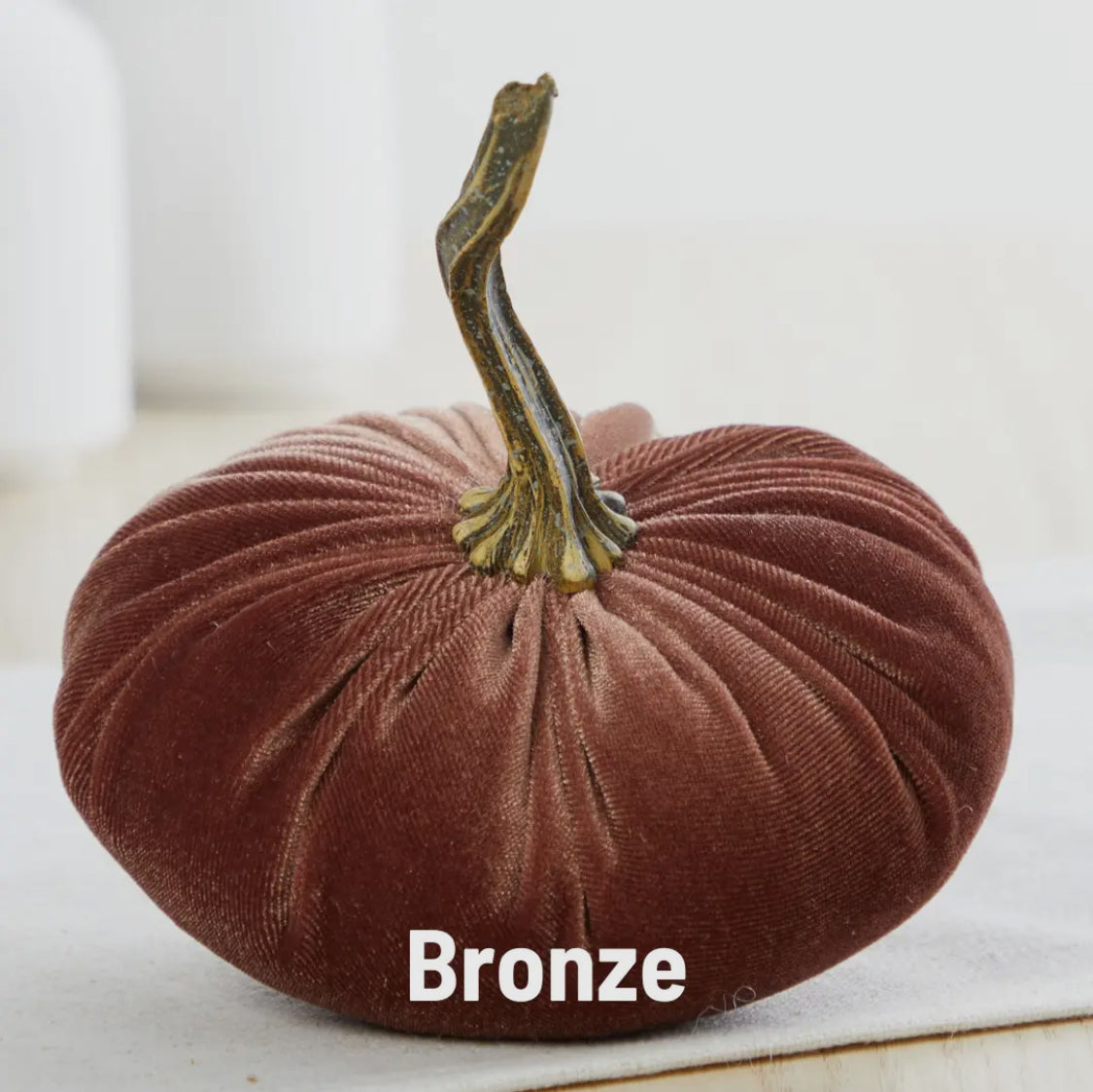 Large Velvet Pumpkin