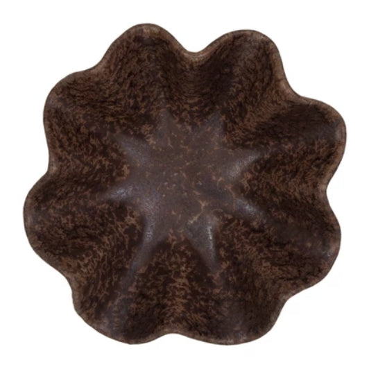 Stoneware Pleated Dish