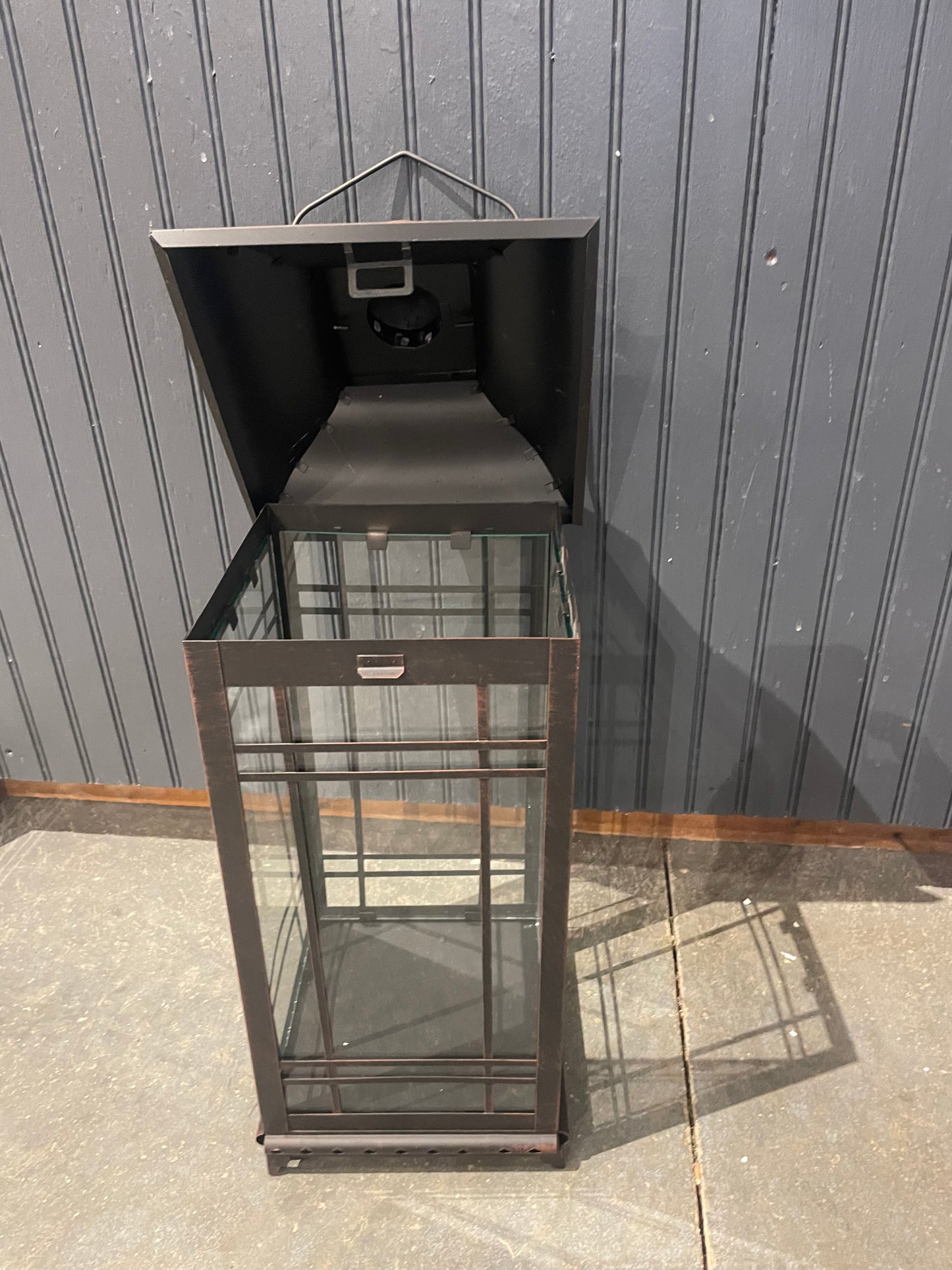 Black Metal Lantern- large