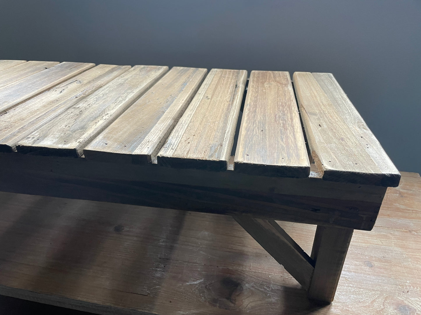 28.5” Distresses Wood Riser-lg