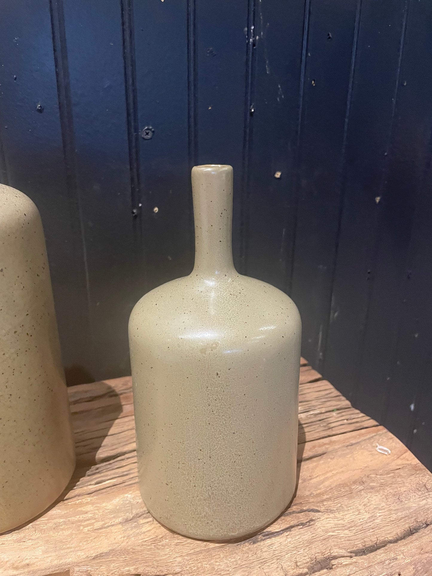 7-3/4” Stoneware Vase w/ Reactive Glaze