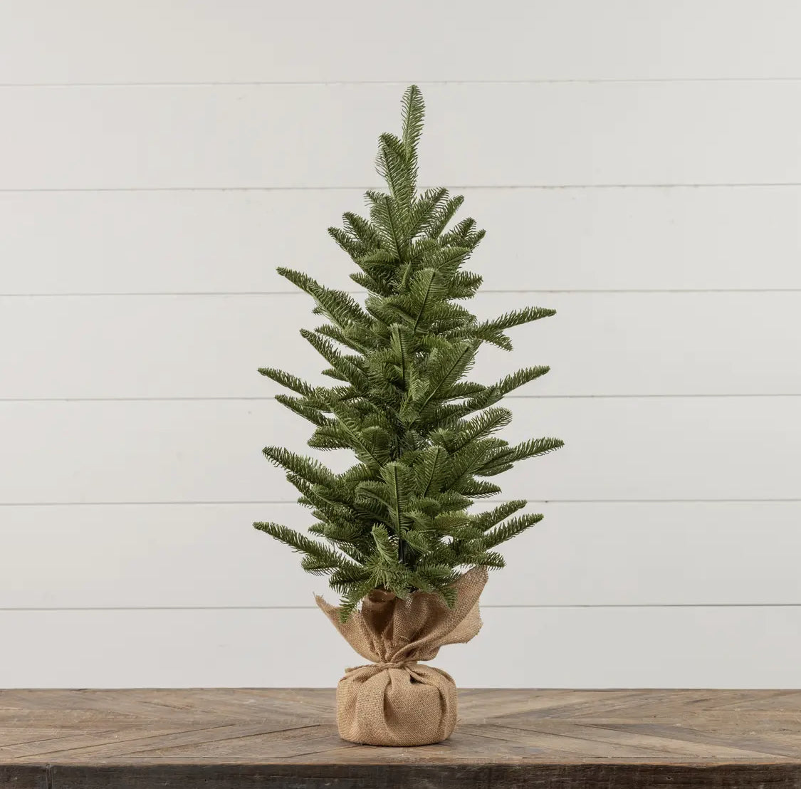 31” Pine Tree w/ Tied Burlap Base