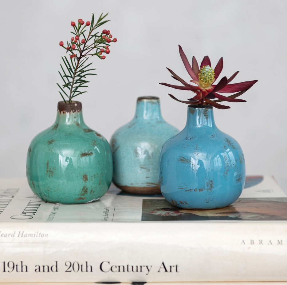 3-3/4” Terra-Cotta Vase