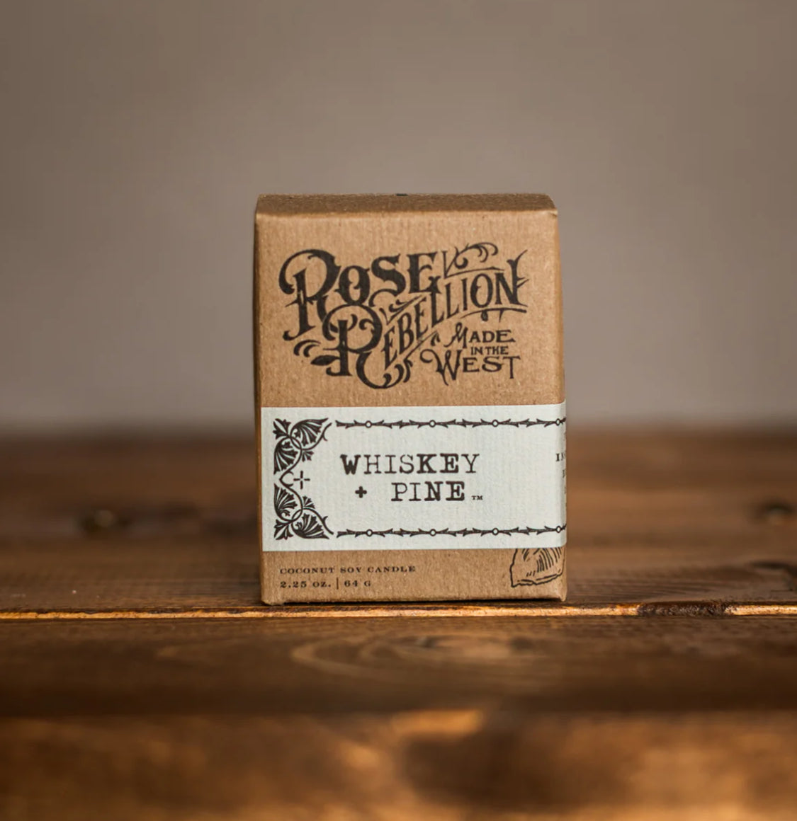 Whiskey + Pine Candle 2 oz.- Drifter