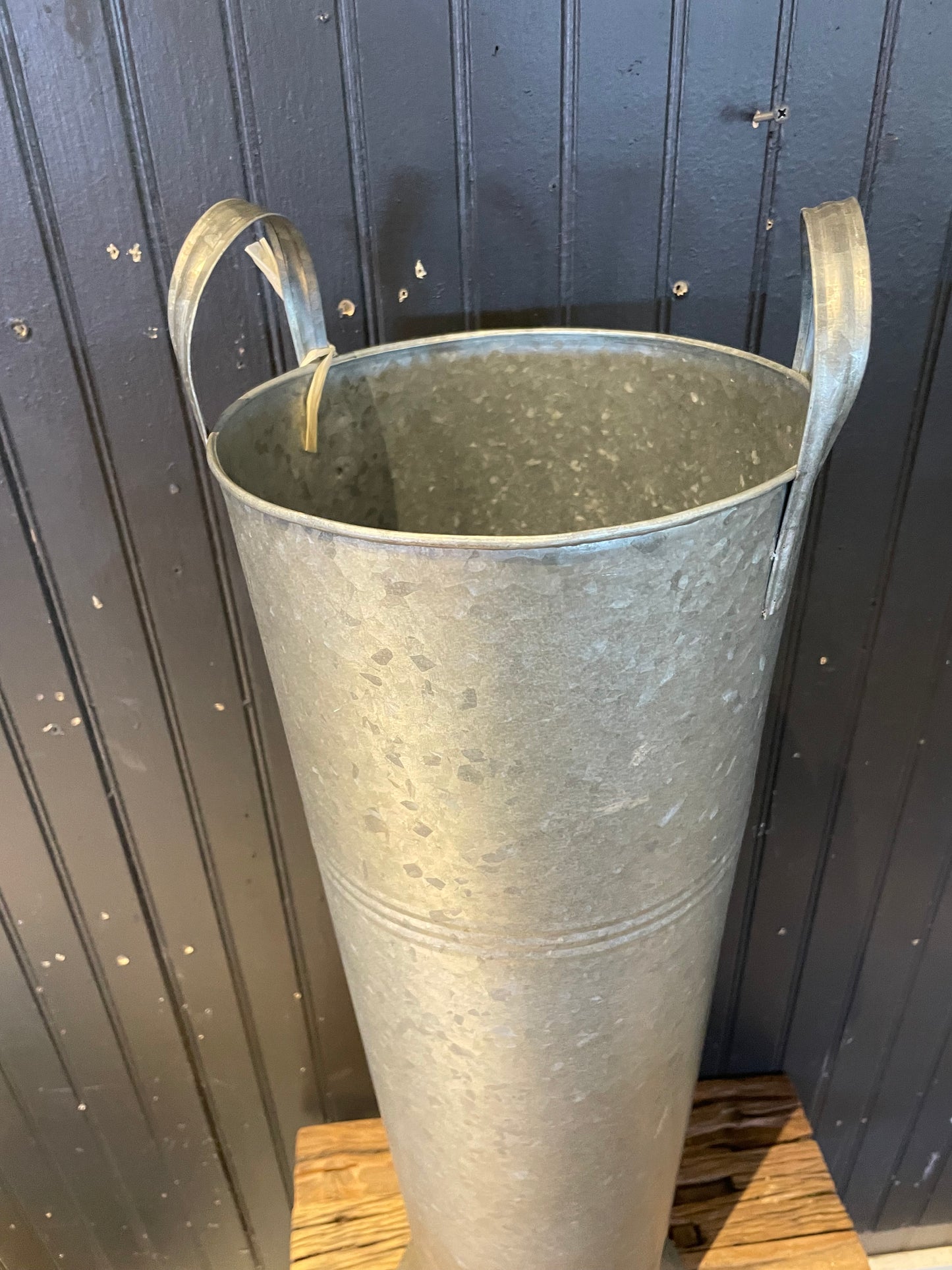 Galvanized Floor Bucket w/Metal Handles