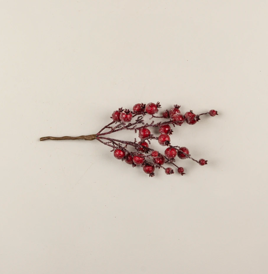 15” Frosted Red Berries Pick