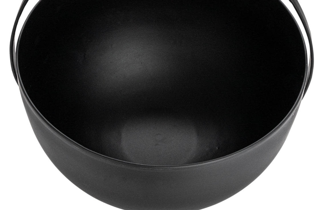 Black Metal Hanging Planter-Lg