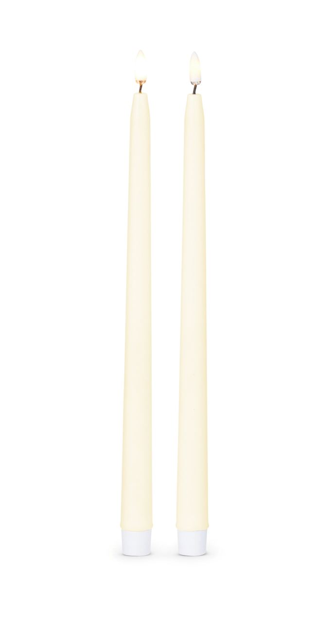 12.5” Ivory Taper Candles
