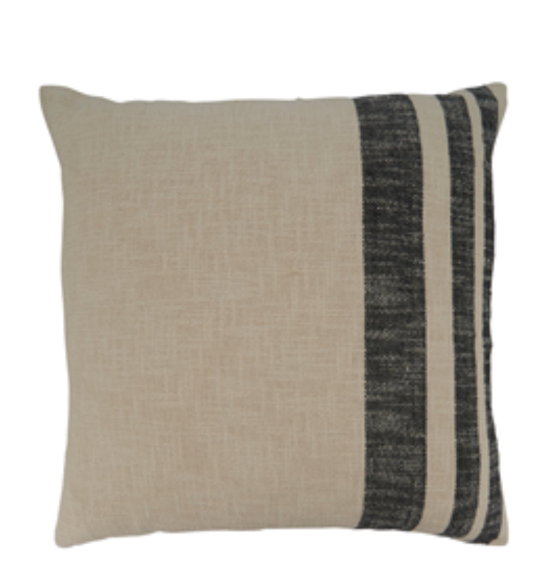 Black Striped Pillow