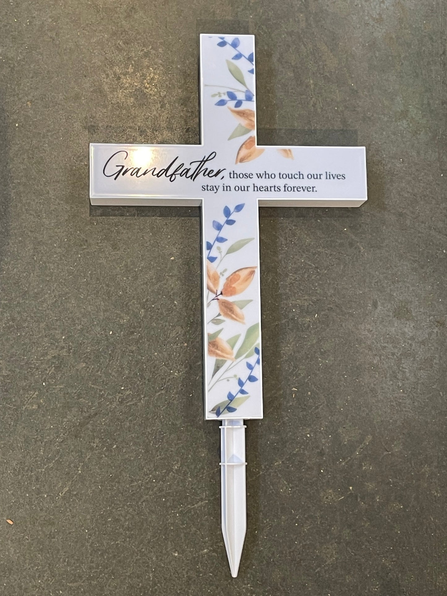 Solar Cross “Grandfather, those who touch our lives stay in our hearts forever”
