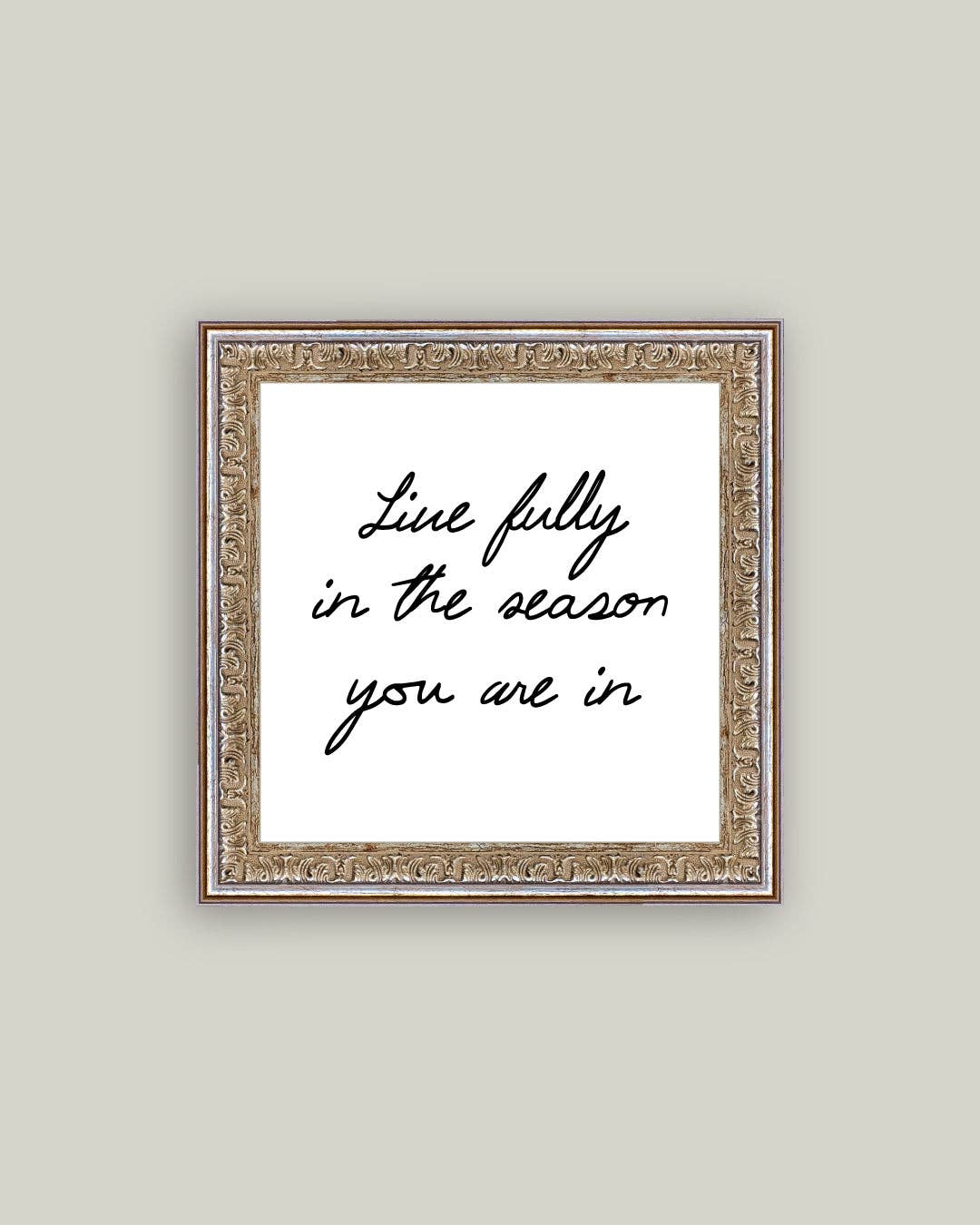 Live Fully Framed Antique Art