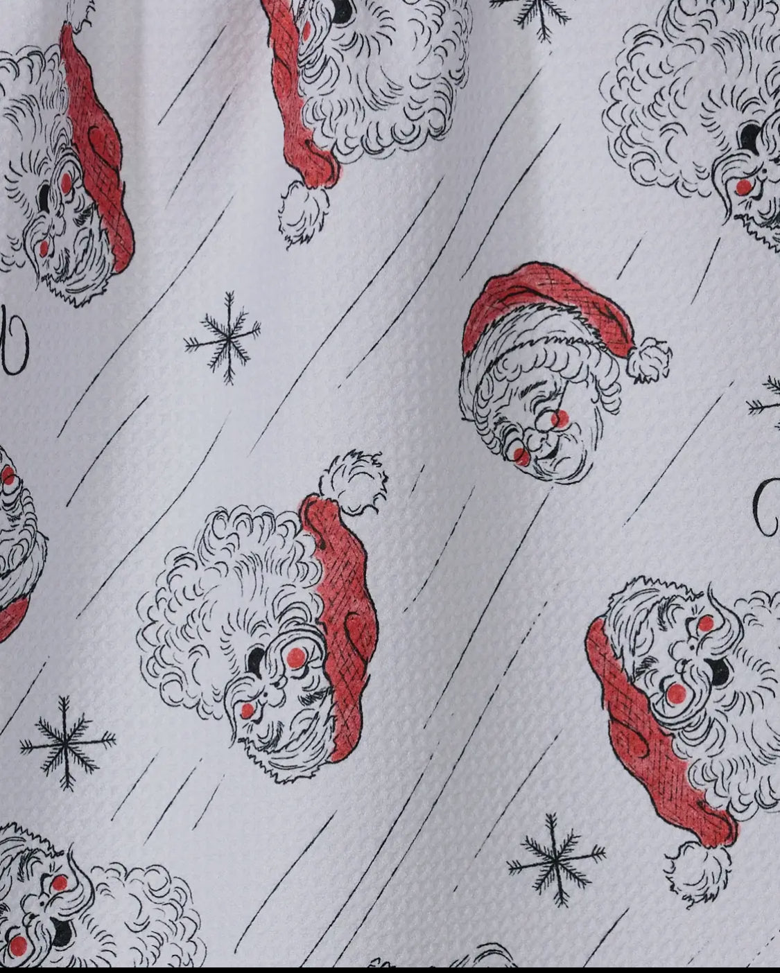 Claus Family Christmas Tea Towel