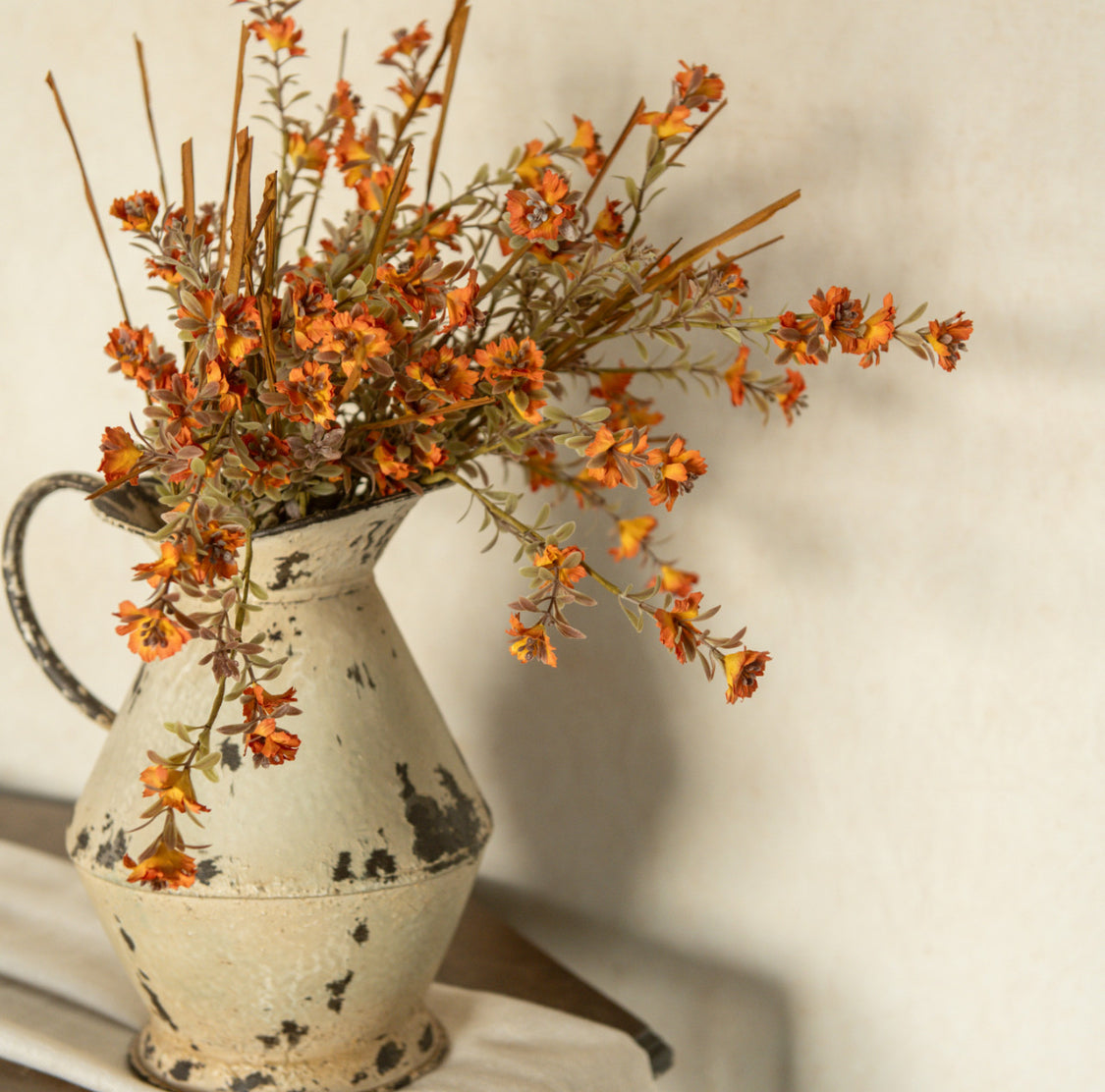 20” Orange Wild Flower & Grass
