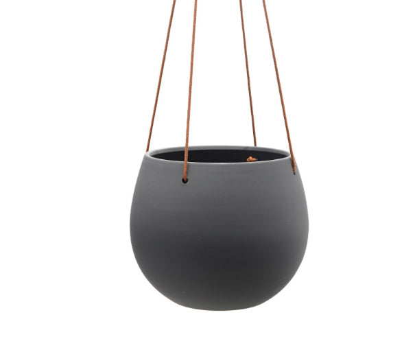 Hanging Platter w/Leather Rope Hanger