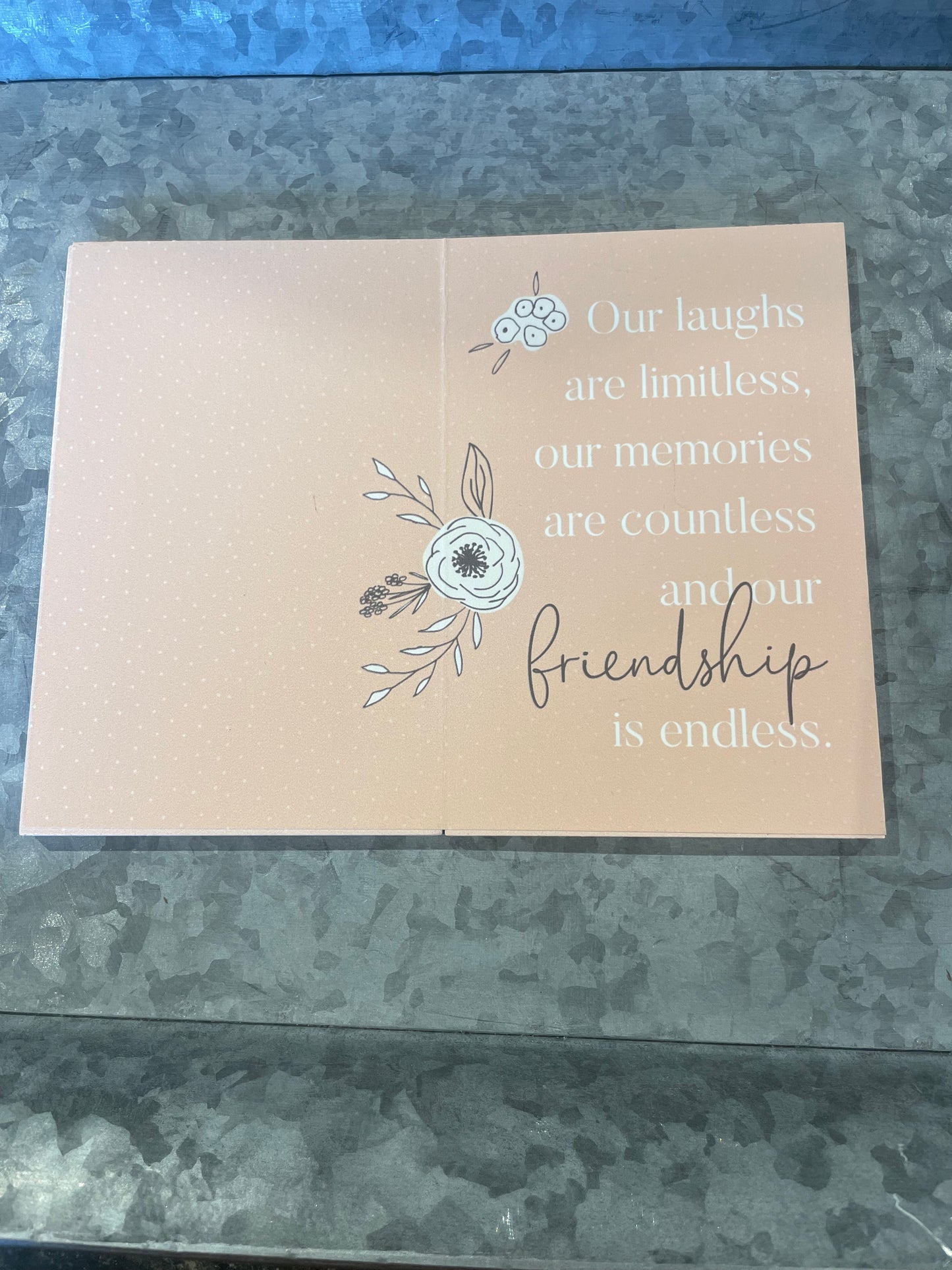 Best Friends for life Keepsake Card