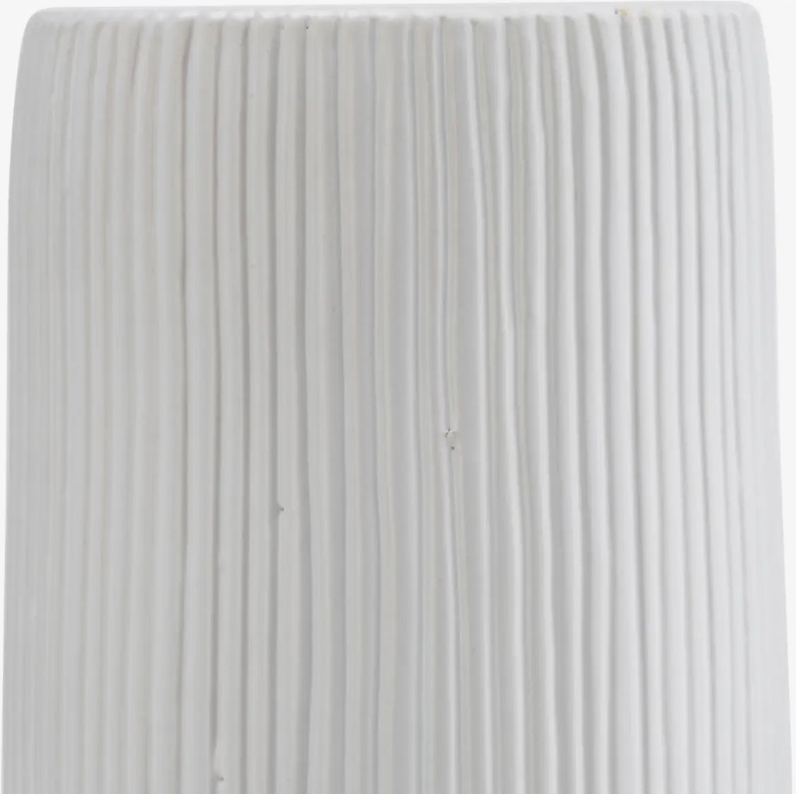 18” White Ceramic Lined Cylinder Vase
