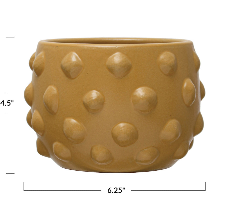 Terracotta Planter w/Raised Dots