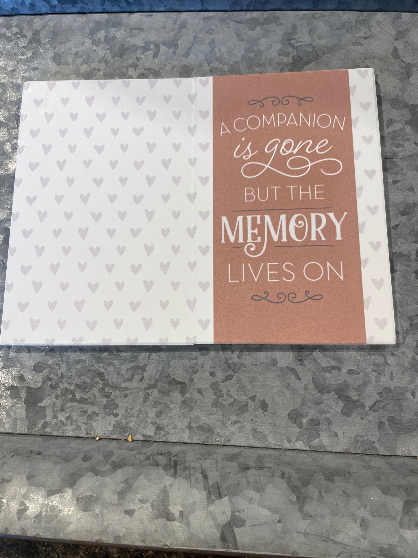 Always in our Heart Keepsake Card-Pet