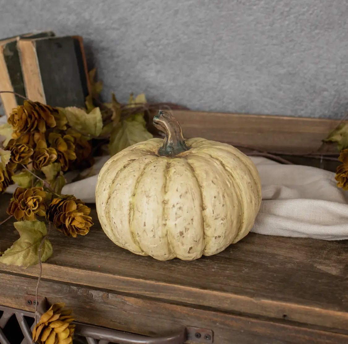 5.75” Cream Short Pumpkin