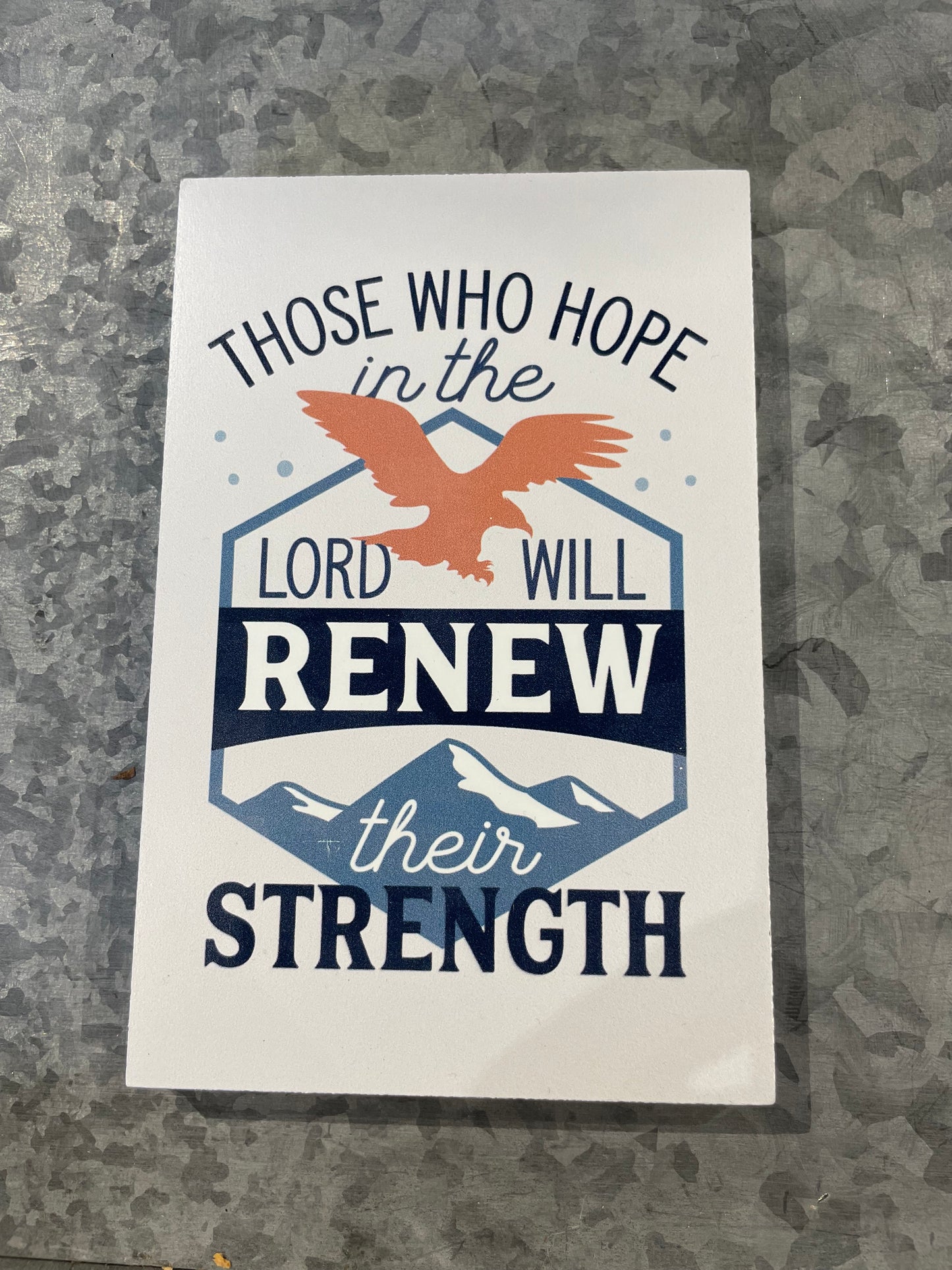 Those Who Hope in the Lord Keepsake Card