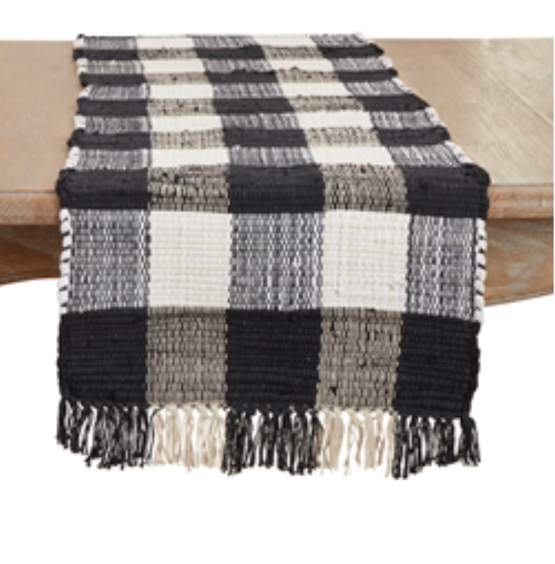 Buffalo Plaid Chindi Table Runner