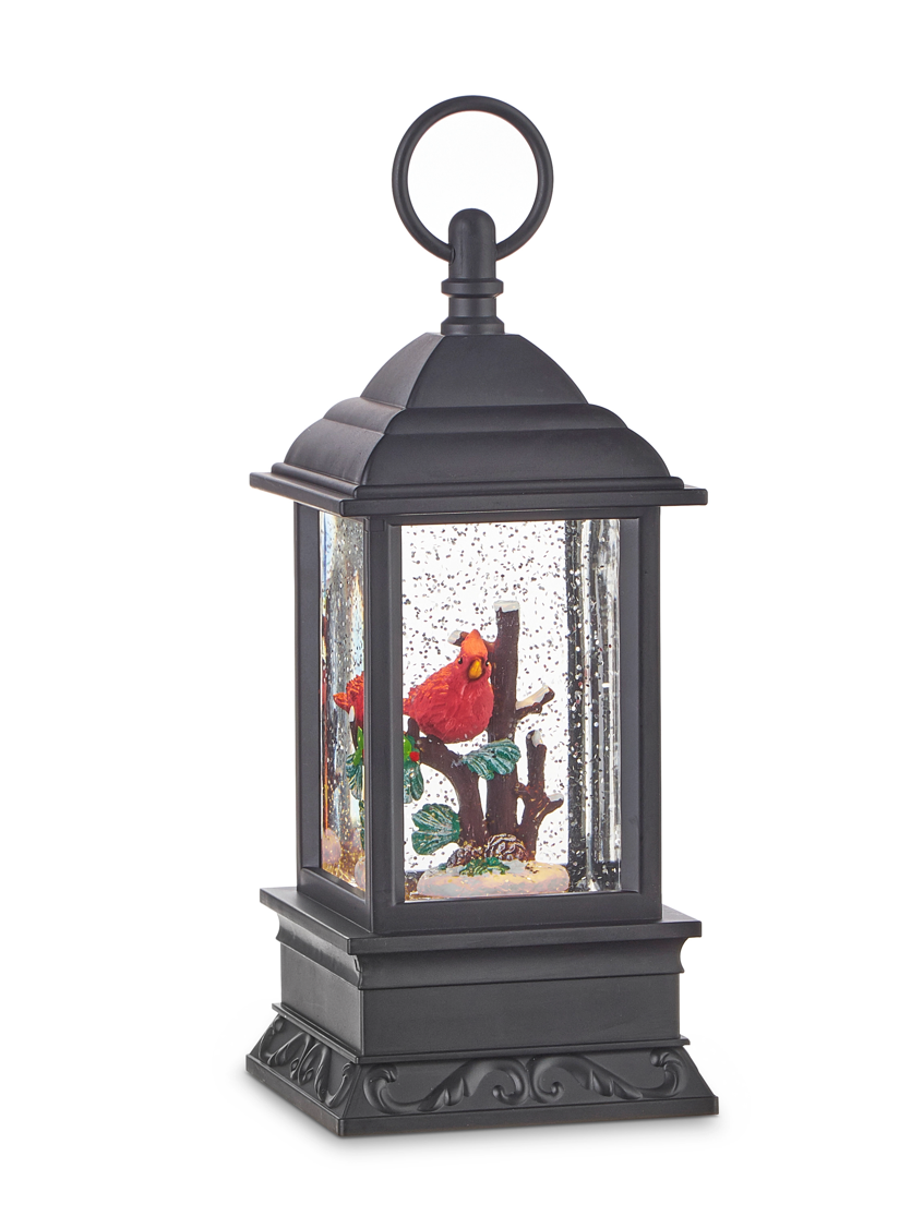 9.5” Cardinal Lighted Water Lantern