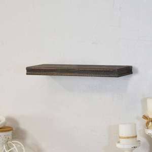 VIP Wood 16 in. Black Rectangular Floating Shelf