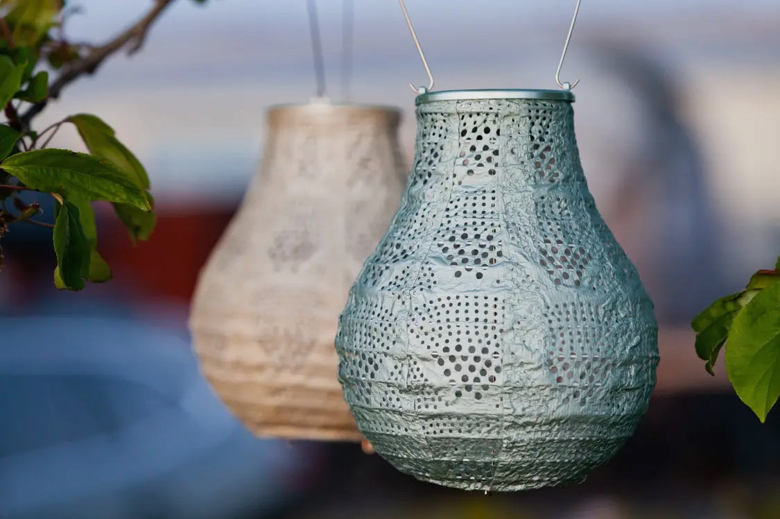 Stella Bulb 8”Solar Lantern-Pearl Wave