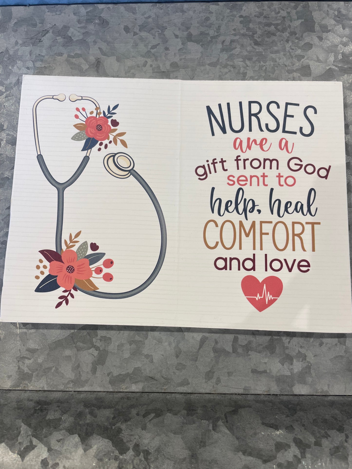 Nursing Keepsake Card