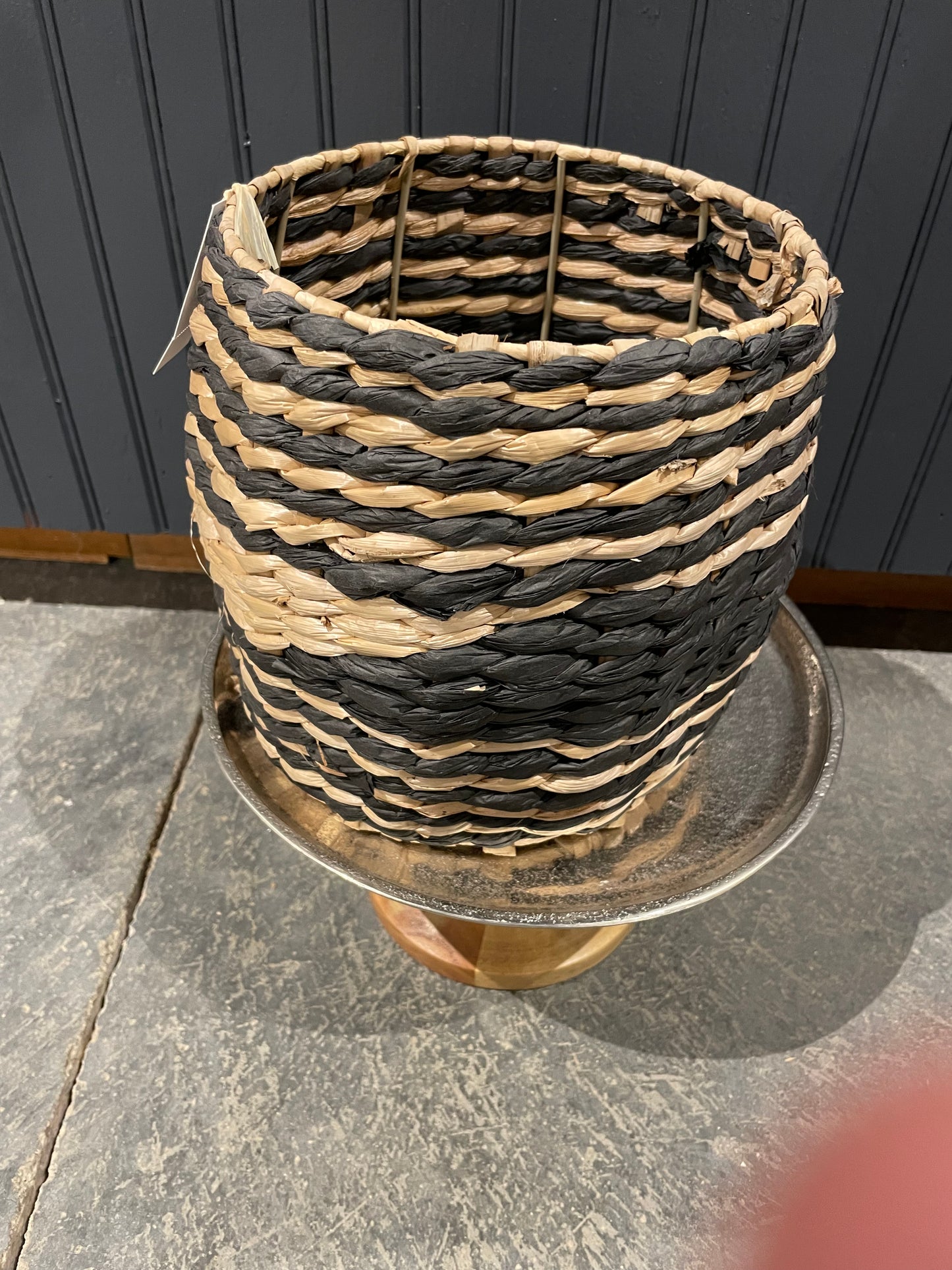 Black and tan basket