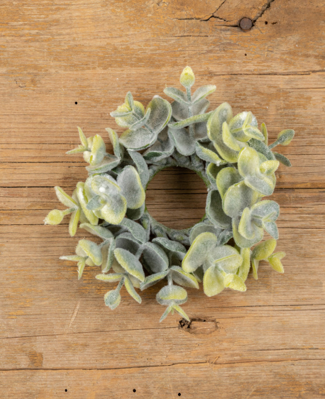 4” Eucalyptus Taper Candle Ring