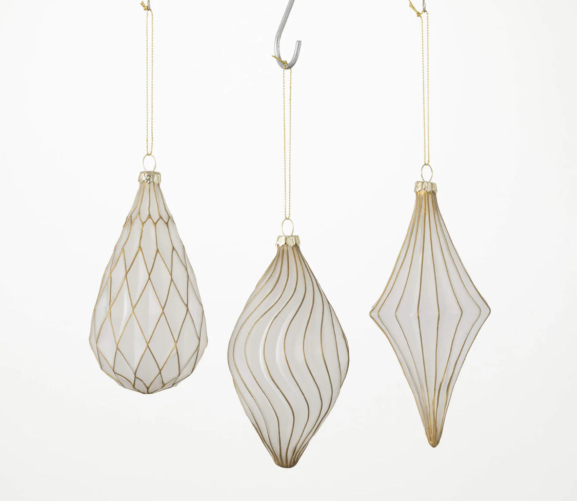 Mosaic Drop Ornament-3 Assorted