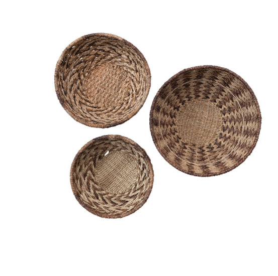 Hand-Woven Banana & Bankuan Basket-Med