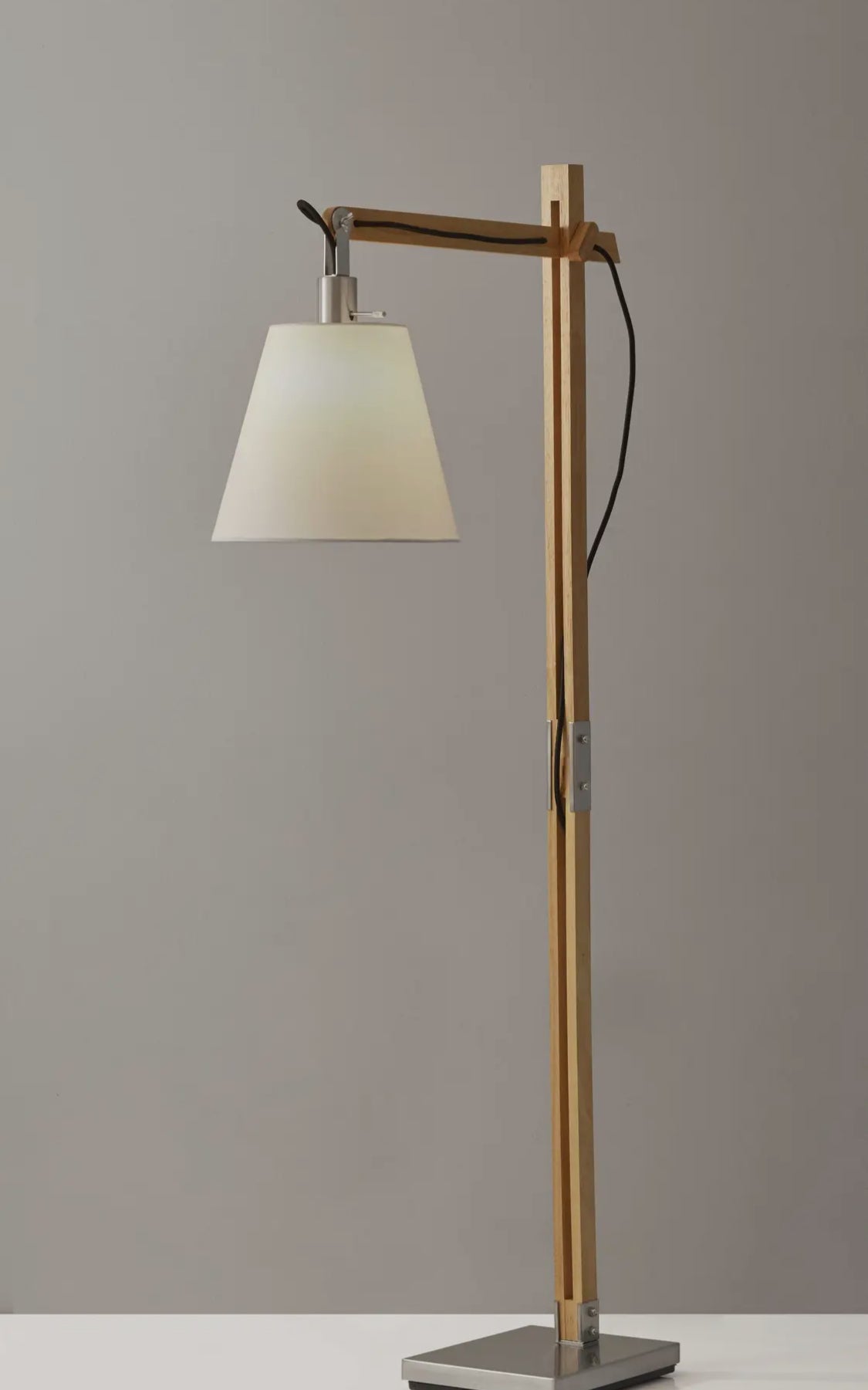 Natural Wood Floor Lamp